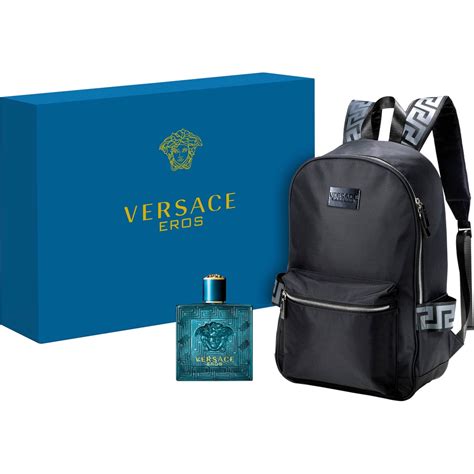 versace cologne with backpack